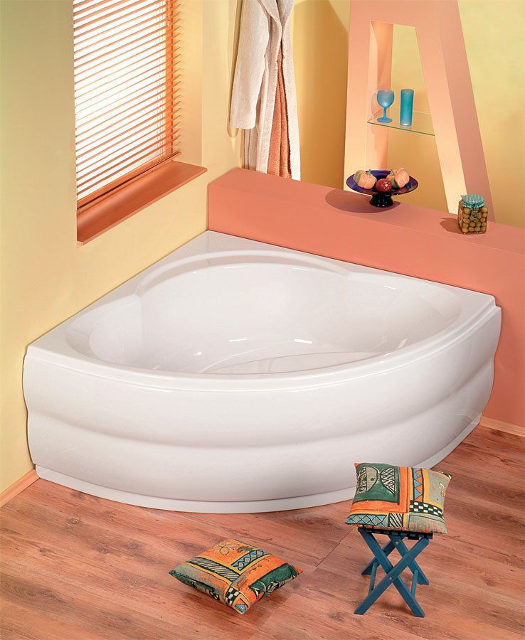 ALEXANDRA rohová vana 140x140x42cm, bílá